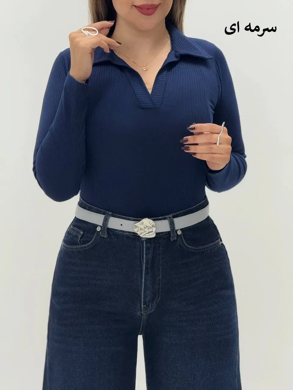 3677-بادی یقه دار کد 10203